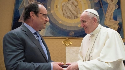 Presiden Perancis Berkunjung Ucapkan Terima Kasih Pada Paus