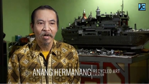 Anang Hermanang, Dari Sampah Menjadi Karya Seni