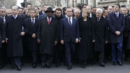 Pemimpin Dunia dan Agama Pimpin Pawai Damai di Paris