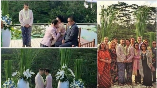 Heboh Foto Pernikahan Sesama Jenis di Bali