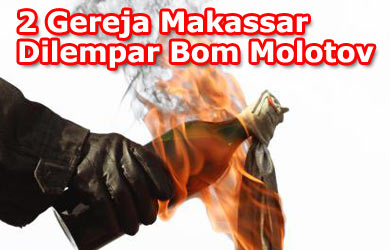 Polisi Tangkap 1 Lagi Pelempar Bom Molotov Gereja Makassar