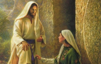 First woman who sees Jesus Risen