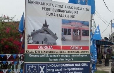 Kristen Malaysia Protes Iklan Politik 
