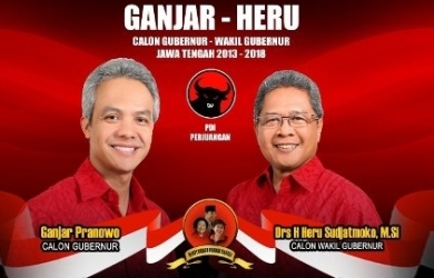 Quick Count Pilgub Jawa Tengah : Ganjar - Heru Menang