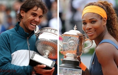 Nadal dan Serena Juarai Prancis Terbuka 2013