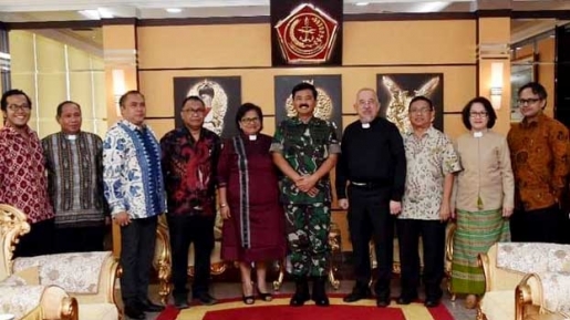 Bertemu Panglima TNI, PGI Apresiasi Pengamanan Pemilu Hingga Beri Masukan Tentang Papua