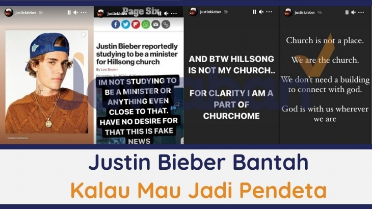 Justin Bieber Bantah Gosip Kalau Dirinya Mau Jadi Pendeta