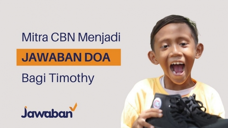 Mitra CBN Menjadi Jawaban Doa Bagi Timothy