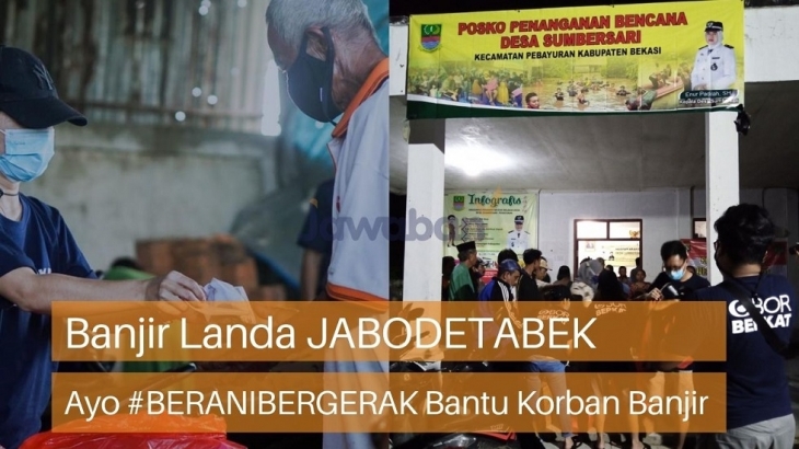 Banjir Datang Hingga Seatap Rumah, CBN & OBI Bergerak Salurkan Bantuan