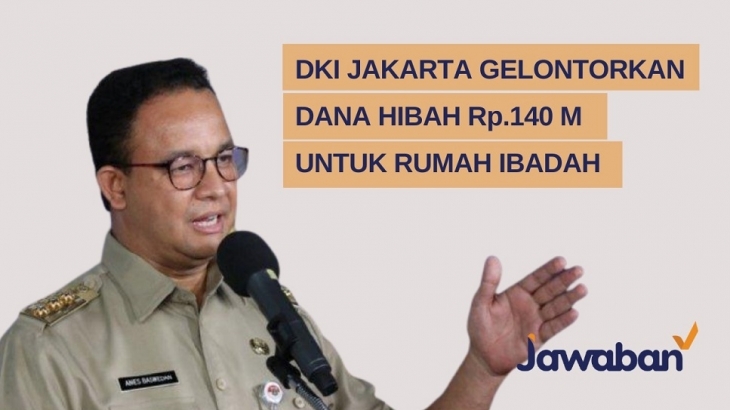 DKI Jakarta Gelontorkan Dana BOTI Rp.140 Miliar Untuk Rumah Ibadah