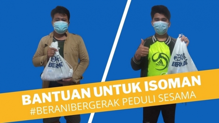 CBN-OBI #BeraniBergerak Bantu Isoman di Tanah Merah Naikan Imun Tubuh