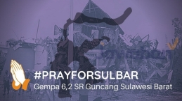 #PrayForSulbar : Gempa 6,2 SR Guncang Sulbar, Ada Korban Tertimbun Bangunan