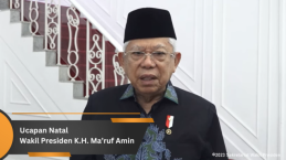 Wakil Presiden Ma'ruf Amin Ucapkan Selamat Natal dan Ajak Berdoa Untuk Perdamaian