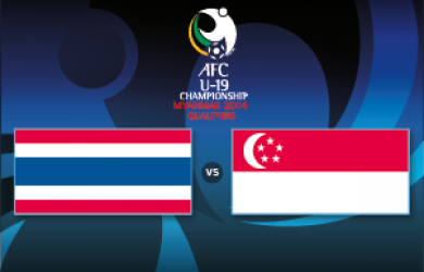 Kualifikasi AFC U19: Thailand Tundukkan Singapura 3-0